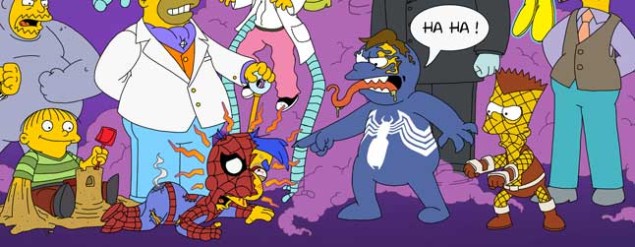 Simpsons Characters as Spider Man Villains