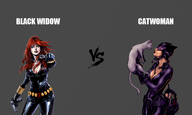 Super Spy Black Widow vs. Super Thief Catwoman