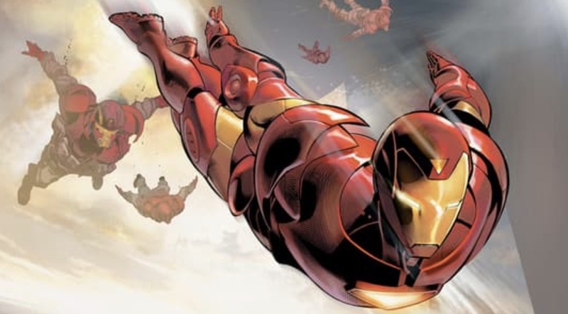 Iron Man flying.​