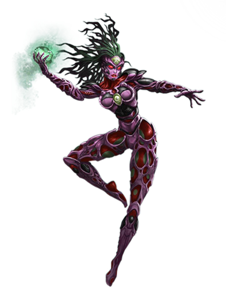 Syrinx, a female BioWarrior and a Natural Killer Cell in the BioWars comic book. Image used in the 20 Best Female Comic Book Characters post. 