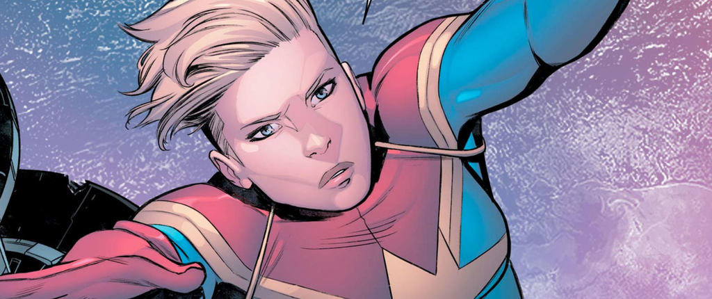 Captain Marvel is one of Marvel’s most powerful female superheroes. Image used in the 20 Best Female Comic Book Characters post.  