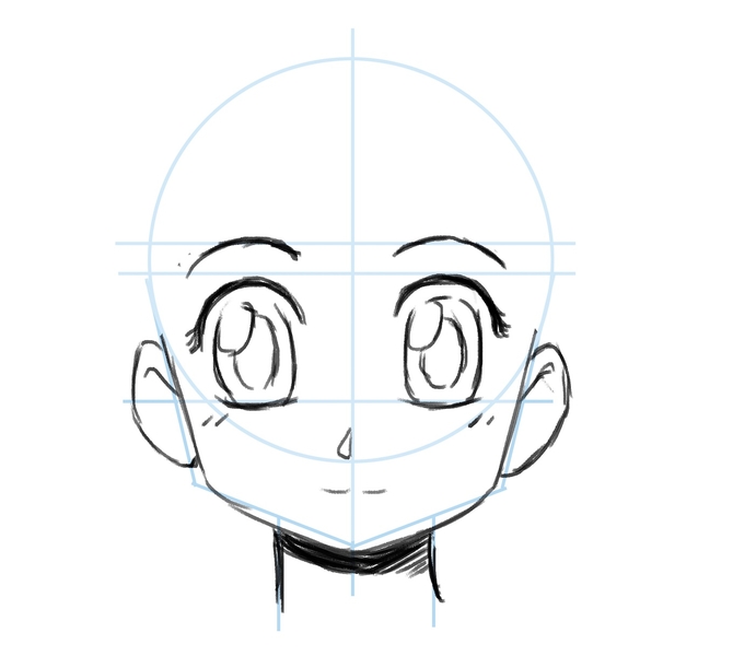 Illustration of the lines under the eyes.​