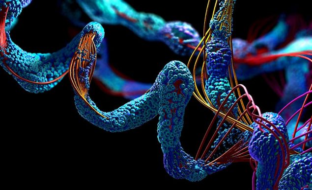 Stock illustration showing a protein in 3d. Image used in the “Where Are Proteins Made In A Cell? All You Need To Know” blog post.​