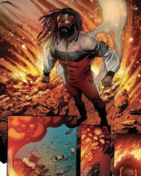 Sean Damien Hill's art from the "Blood Syndicate Season 1 issue 5" comic book from Milestone/DC Comics.