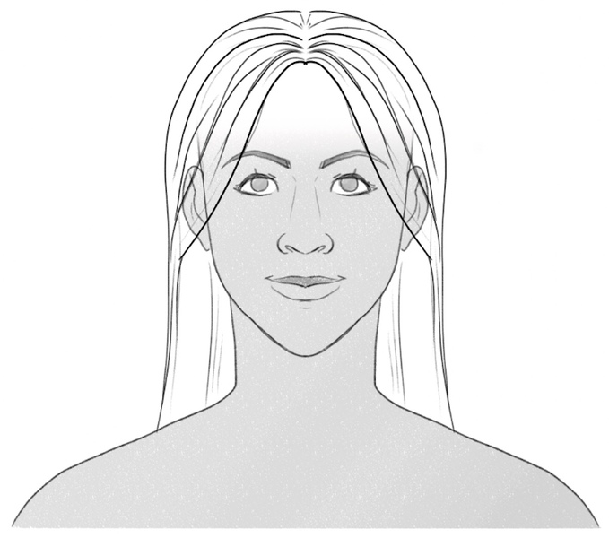 More hair strands all over the character’s head.​
