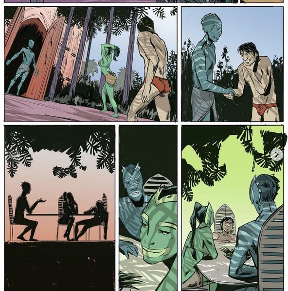 A screenshot of Marko Djeska's comic book. Image used in the “Marko Djeska For BIOWARS: Exploring Comic Book Artist’s Career, Style & Upcoming Projects” blog post.